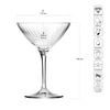 Pohár XNO COUPETTE 250 OPTIC, 250 ml, sada 6 kusov | KROSNO GLASS F57D493022001020