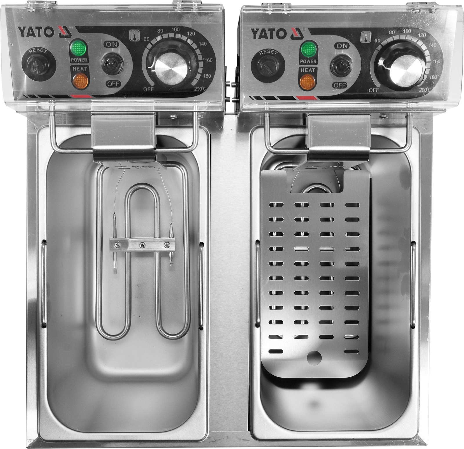 Elektrická fritéza 2-komorová 2x5 l | YATO YG-04621