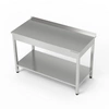 Nerezový pracovný stôl s policou 60x60x85 cm | FORGAST