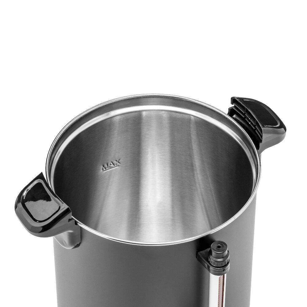 Ohrievač vody 8 l s odkvapkávacou táckou, čierny, dvojplášťový | FORGAST FG05560