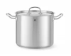 Vysoký hrniec z nehrdzavejúcej ocele s pokrievkou, Kitchen Line, 32 l, priemer 36 cm, výška 32 cm | HENDI 837139