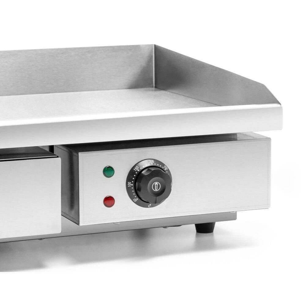 Elektrický grilovací plát, hladký, 50x35 cm, 3 kW | FORGAST FG09103