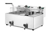 Masterpro 2-komorová elektrická fritéza s vypúšťacím kohútikom HENDI 209301