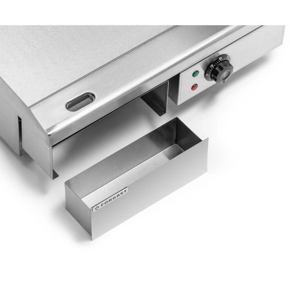 Elektrický grilovací plát, hladký, 50x35 cm, 3 kW | FORGAST FG09103