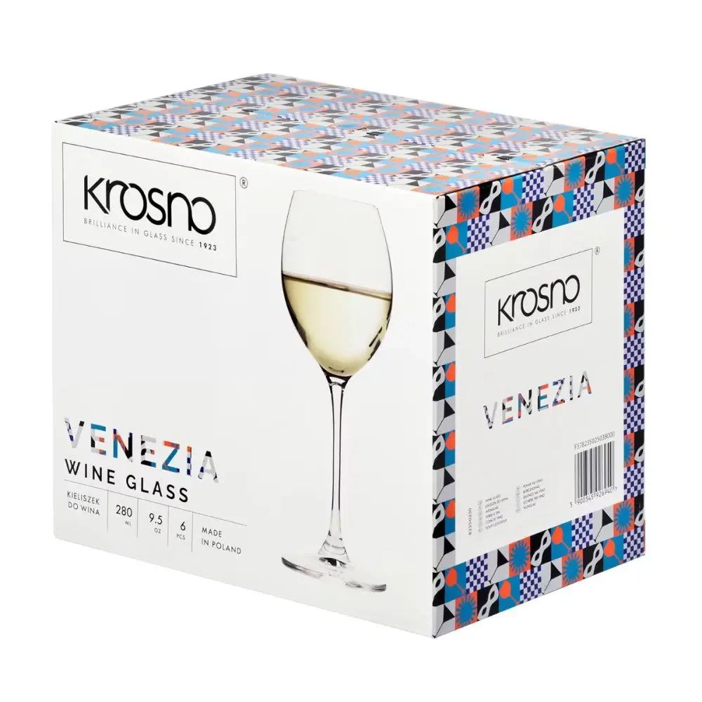 Poháre na biele víno Venezia, 280 ml - sada 6 kusov | KROSNO GLASS F578235025038000