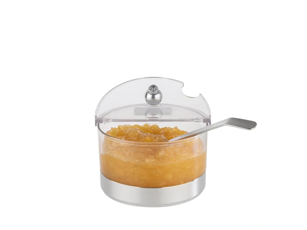 Malá chladiaca miska s oceľovým podstavcom Mini TOP FRESH s vložkou a pokrievkou, 15x11,5 cm | APS 11810