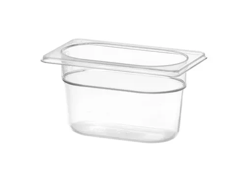 Nádoba COOL transparentná, GN 1/9, 10 cm zo SAN | HENDI 882399