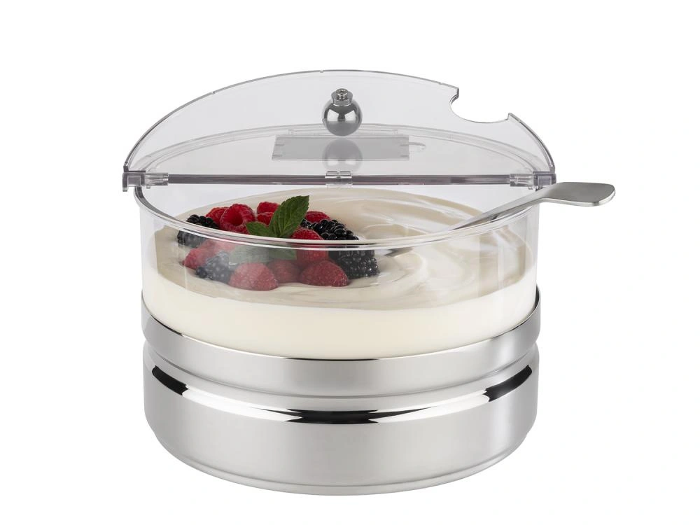 Chladiaca miska s oceľovým podstavcom Maxi TOP FRESH s vložkou a pokrievkou, 24x17 cm | APS 11847_APS