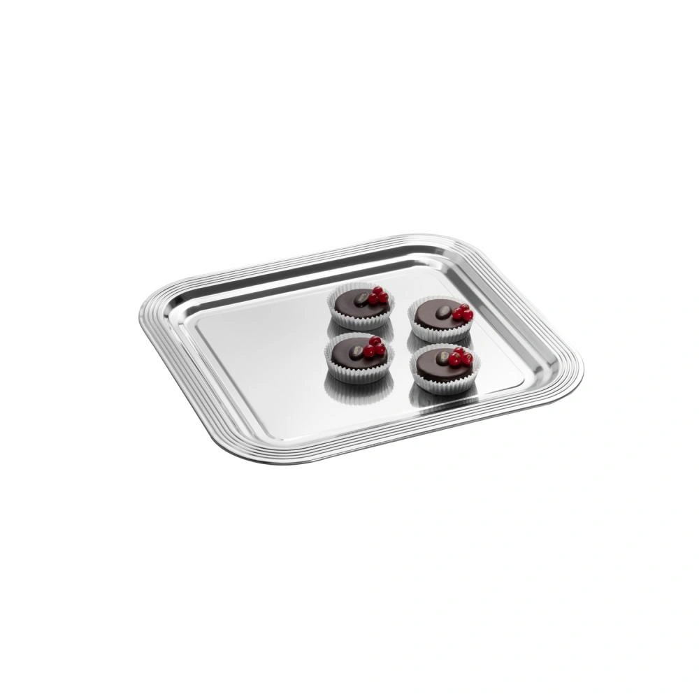 Banketový podnos CLASSIC, nehrdzavejúca oceľ, 35.4x32.5x1.5 cm | APS 389