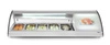 Chladiaca vitrína na sushi, 63 l, LED, 3-7°C, 130.7x45x33 cm | HENDI 233757