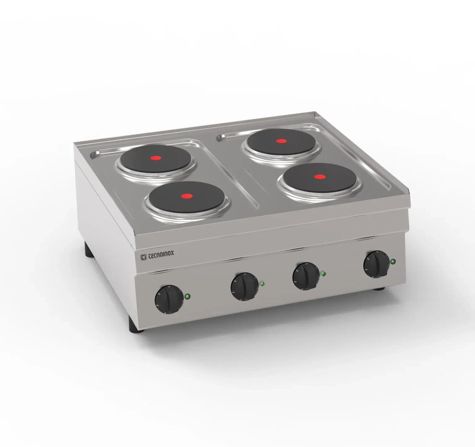 Elektrická gastronomická kuchyňa 4-platňová stolná, 8 kW, 400 V | TECNOINOX 116004