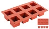 Forma na sušienky kocka, silikónová, 8 otvorov, 5x5x5 cm | CONTACTO 6644/050