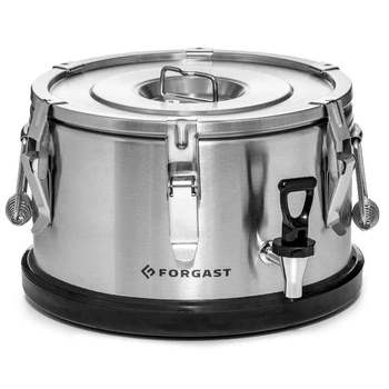 10 litrová oceľová termoska s kohútikom FORGAST FG05910