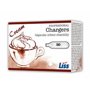 Kartuše do sifónu na šľahačku 50 ks. | LISS 8g N2Ox50