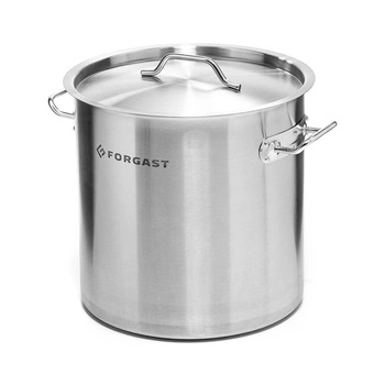 Vysoký hrniec z nehrdzavejúcej ocele s pokrievkou, 17 l, priemer 28 cm | FORGAST FG02117
