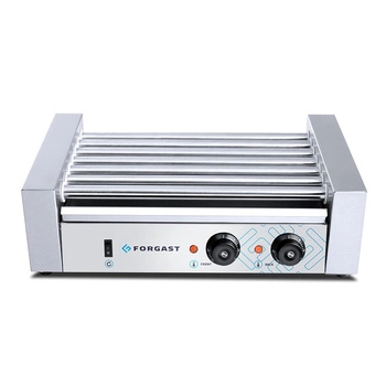 Rolkový ohrievač párkov bez skla, 7 valcov, 1.4 kW, 230 V | FORGAST FG09602