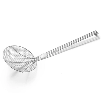 Cedzaková sitková lyžica, priemer 20 cm, dĺžka 44 cm | FORGAST FG02719