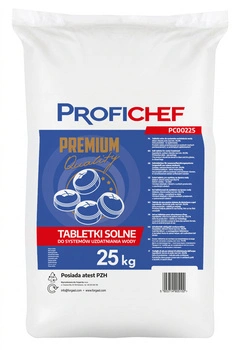 Soľné tablety, soľ na úpravu vody 25 kg | PROFICHEF PC00225