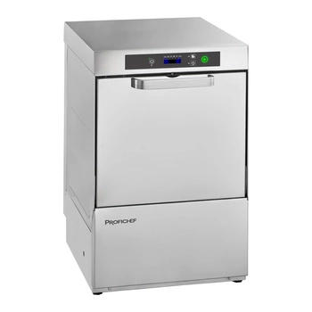 Gastronomická umývačka skla SMART, elektronické ovládanie, dávkovač umývacieho prostriedku, kôš 40x40 cm, 2,89 kW, 230 V | PROFICHEF PCZ-04040