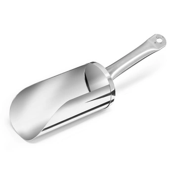 Oceľová lopatka, 1 l, priemer 10 cm, z nehrdzavejúcej ocele | FORGAST FG11326