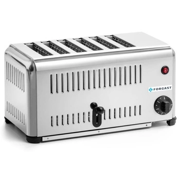 Toster 6 z nehrdzavejúcej ocele, 6 slotov, 3.24 kW | FORGAST FG09806