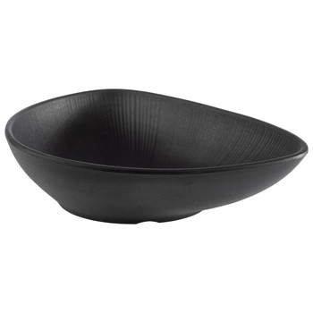 Miska NERO, melamín, čierna, 23x18x5 cm, 600 ml | APS 85076