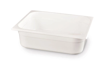 GN 1/2 hrniec 10 cm hlboký z bieleho polykarbonátu | HENDI 862476