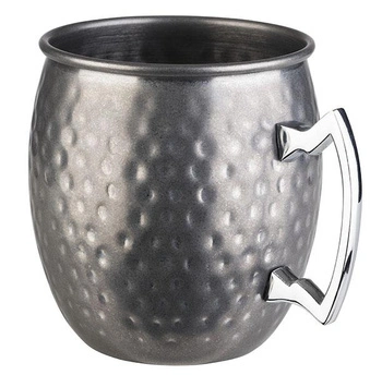 Hrnček na MOSCOW MULE, vintage tepaná oceľ, priemer 9 cm, 500 ml | APS 93346