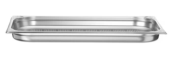 KITCHEN LINE 4 cm hlboký perforovaný hrniec z nerezovej ocele GN 1/1 perforovaný | HENDI 807118