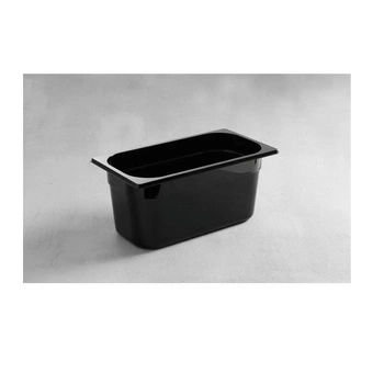 GN 1/3 hrniec 6,5 cm hlboký z čierneho polykarbonátu | HENDI 862537