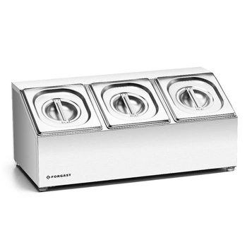 Stojan na potraviny - pre 3 GN 1/6 | FORGAST FG11316