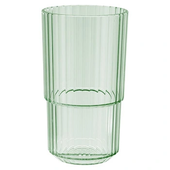 Pohár z tritanu LINEA, zelená farba 500 ml, 8.5x15 cm, sada 48 kusov | APS 10574