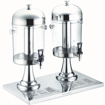 Dávkovač na džúsy dvojitý z polykarbonátu 2x8 l | FORGAST FG03228V1