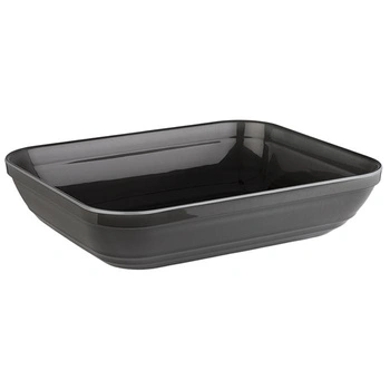 Miska EMMA, GN 1/2 melamín, sivá, 32.5x26.5x7.5 cm, 3.5 l | APS 85132
