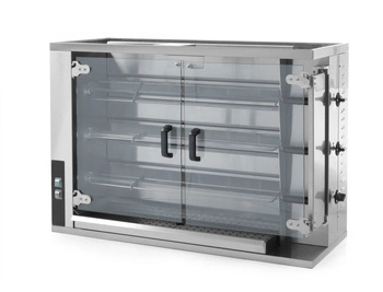 Plynový gril na kurčatá, 15 kusov, 14.1 kW | HENDI 226070