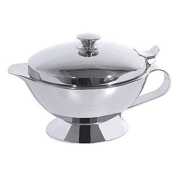 Nerezová omáčniková miska s pokrievkou, 400 ml, výška 11,5 cm | CONTACTO 605/040