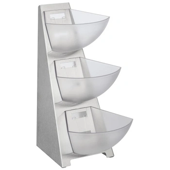 Bufetový stojan, trojposchodový MULTITRACK, 28x19.5x41 cm | APS 11444