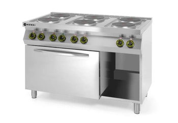 Gastronomická elektrická kuchyňa 6-platňová s rúrou, 18,6 kW, 400 V | HENDI 226247