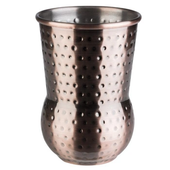 Pohár JULEP, farba starožitná tepaná meď, 8x11.5 cm, 400 ml | APS 93336