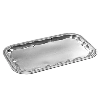 Banketová tácka GN 1/1, so vzorom, nehrdzavejúca oceľ, 53x32.5x1.5 cm | APS 394