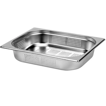 Nádoba GN 1/2 hl. 6,5 cm z nehrdzavejúcej ocele perforovaná | YATO YG-00355
