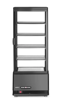 Chladiaca vitrína 98 l, čierna, LED, 2-6°C | HENDI 233269