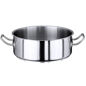 Nízky hrniec z nehrdzavejúcej ocele 38 l | CONTACTO 2109/500