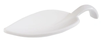 Miska na predjedlo LEAF, melamín, biela, 10x4,5x1 cm | APS 83887