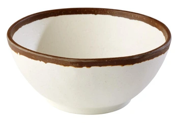 Miska CROCKER, melamínová, bielo-hnedá, 16x7 cm, 700 ml | APS 84571