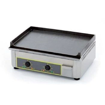 Plynová grilovacia platňa, liatinová, hladká, 60x40 cm, 6,4 kW | ROLLER GRILL PSF 600 G