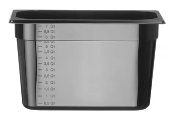 Nádoba COOL čierna, GN 1/3, 20 cm zo SAN | HENDI 882221