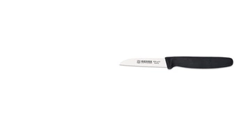 Nôž na zeleninu s vlnitým ostrím - 8 cm, čierny | GIESSER MESSER 8305 wsp 8