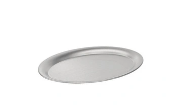 Tác KAFFEEHAUS oválna, leštená, matná, z nehrdzavejúcej ocele, 26.5x19.5x0.5 cm | APS 30112