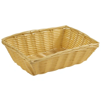 Košík na chlieb alebo ovocie, BASIC, oválny, svetlobéžový, 22x15x6 cm | APS 30283